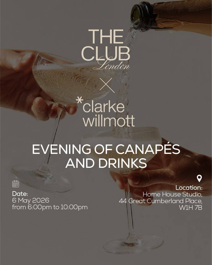 The club's invitation to the evening of canapés and drinks with Clarke Willmott.