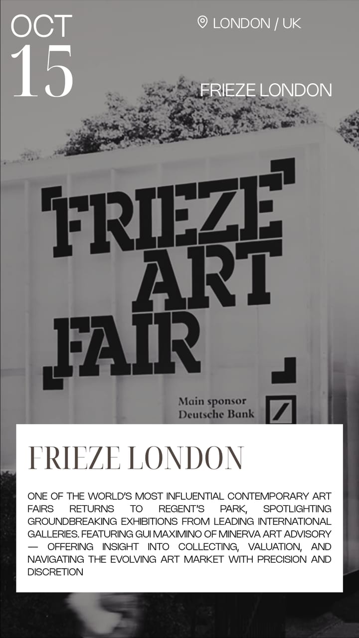 The club's announcement for Frieze London.