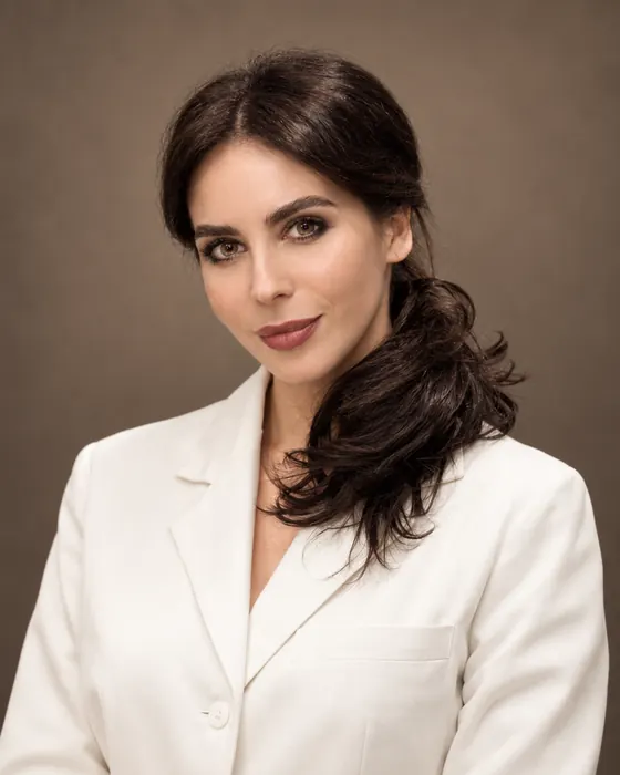 Portrait of Dr Anna Peca, MD, MSc, PhD